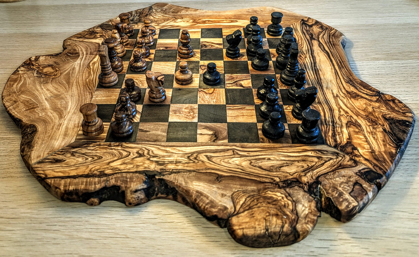 Hand Carved Chess Board